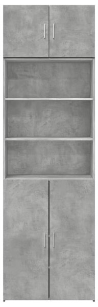 Úložná skříňka betonově šedá 70x42,5x225 cm kompozitní dřevo 3281318