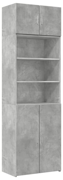 Úložná skříňka betonově šedá 70x42,5x225 cm kompozitní dřevo 3281318