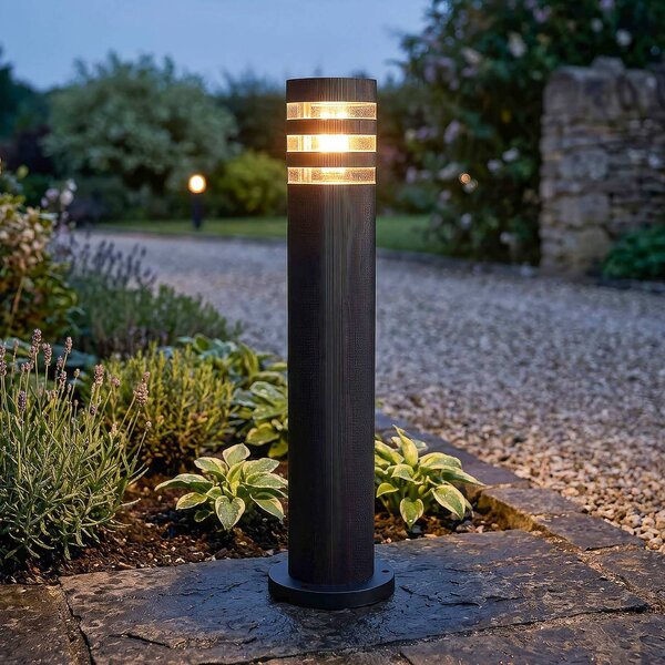 Searchlight Stojací lampa Toluca, černá, ABS, polykarbonát, E27, Černá, Plast, Moderní