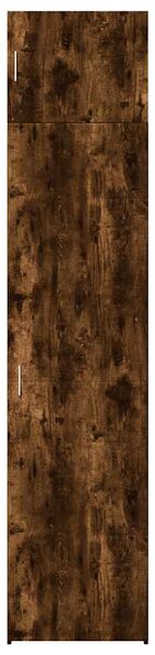 Úzká úložná skříňka kouřový dub 50x42,5x225 cm kompozitní dřevo 3281305