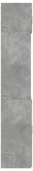 Úložná skříňka betonově šedá 70x42,5x225 cm kompozitní dřevo 3281318
