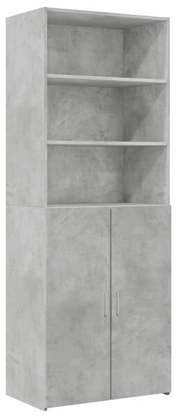 Úložná skříňka betonově šedá 70x42,5x225 cm kompozitní dřevo 3281318