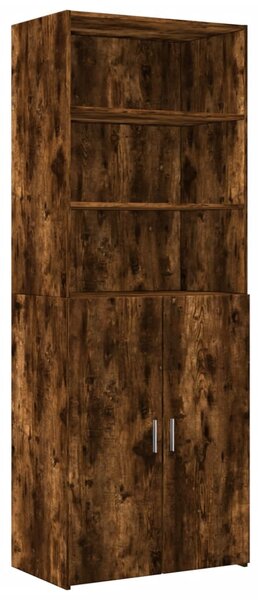 Úzká úložná kouřový dub 70x42,5x225 cm kompozitní dřevo 3281319