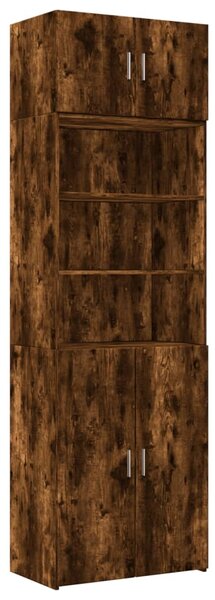 Úzká úložná kouřový dub 70x42,5x225 cm kompozitní dřevo 3281319