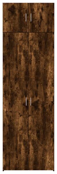 Úzká úložná kouřový dub 70x42,5x225 cm kompozitní dřevo 3281326