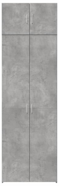 Úložná skříňka betonově šedá 70x42,5x225 cm kompozitní dřevo 3281325