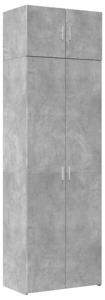 Úložná skříňka betonově šedá 70x42,5x225 cm kompozitní dřevo 3281325