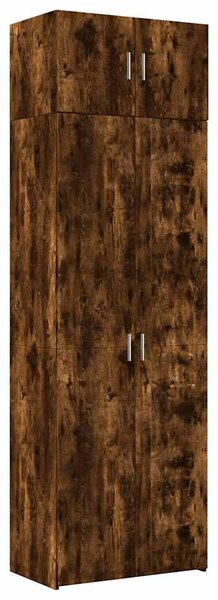 Úzká úložná kouřový dub 70x42,5x225 cm kompozitní dřevo 3281326