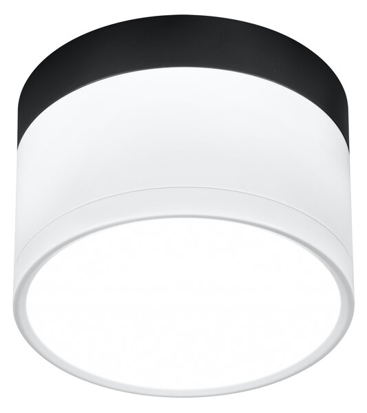 CLX LED stropní moderní osvětlení EMILIA-ROMAGNA, 9W, denní bílá, 6,4x8,8cm, kulaté, bíločerné 2273631