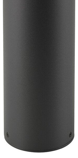 Deko-Light Světlo na cestu Facado II, výška 65 cm, kulaté, tmavě šedé/opálové, stmívatelný, Hliník / šedá / zinek, Hliník