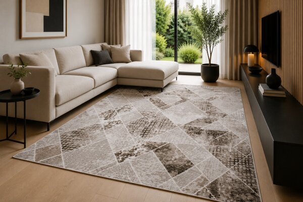 Koberec HOME 383 CREAM / BROWN