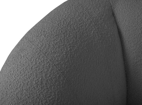 Šedá pohovka z textilie bouclé 230 cm Essen – Cosmopolitan Design