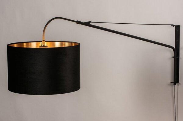 Nástěnné svítidlo Garington Black and Gold (LMD)