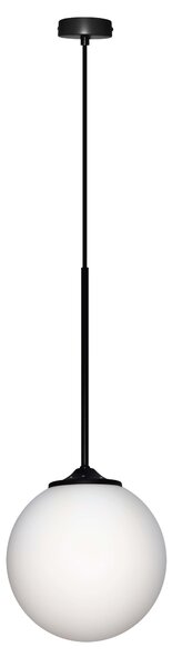 CLX Moderní závěsné osvětlení CASTEL GANDOLFO, 1xE27, 40W, 20cm, kulaté, černé 50101284