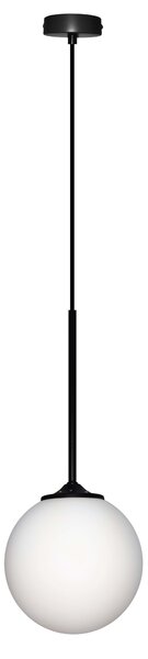CLX Moderní závěsné osvětlení CASTEL GANDOLFO, 1xE27, 40W, 18cm, kulaté, černé 50101283