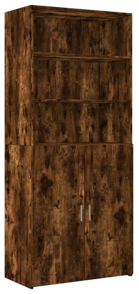 Skříň highboard kouřový dub 80 x 42,5 x 249 cm kompozitní dřevo 3281361