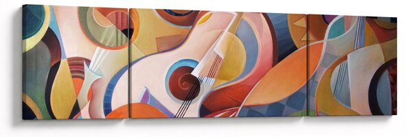 Obraz - Hudební abstrakt (170x50 cm)