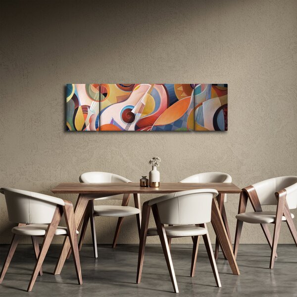 Obraz - Hudební abstrakt (170x50 cm)
