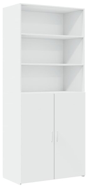 Skříň highboard bílá 80 x 42,5 x 249 cm kompozitní dřevo 3281357