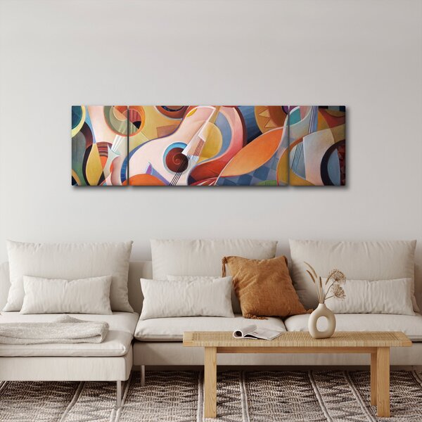 Obraz - Hudební abstrakt (170x50 cm)