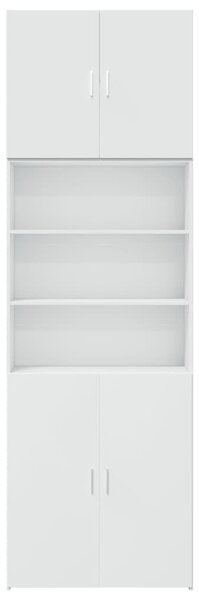 Skříň highboard bílá 80 x 42,5 x 249 cm kompozitní dřevo 3281357