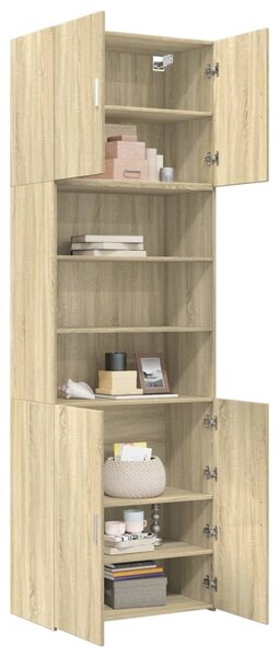 Skříň highboard dub sonoma 80 x 42,5 x 249 cm kompozitní dřevo 3281359