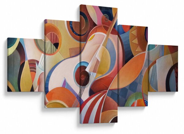 Obraz - Hudební abstrakt (125x70 cm)