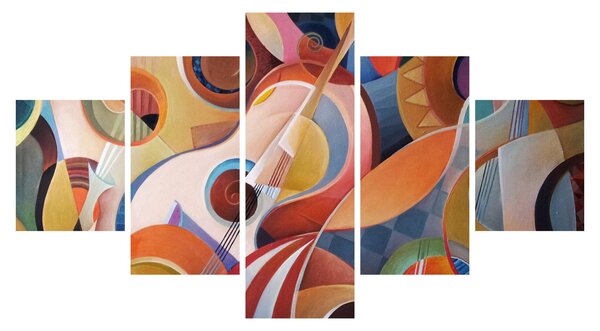 Obraz - Hudební abstrakt (125x70 cm)