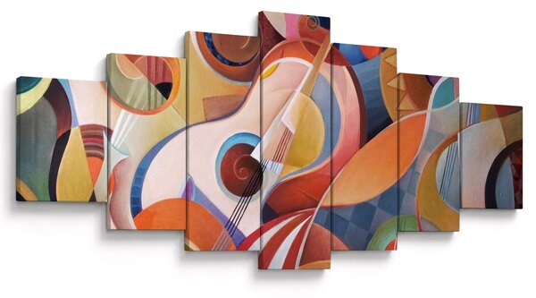 Obraz - Hudební abstrakt (210x100 cm)