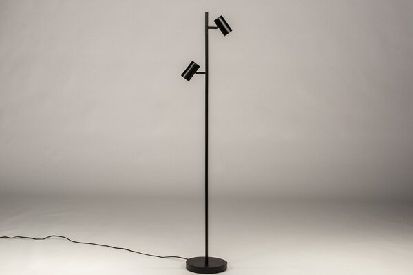 Stojací LED lampa se stmívačem Carol Black Duo (LMD)