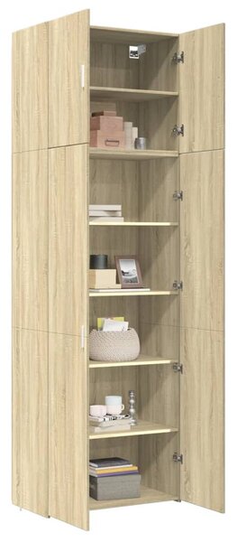 Skříň highboard dub sonoma 80 x 42,5 x 249 cm kompozitní dřevo 3281366