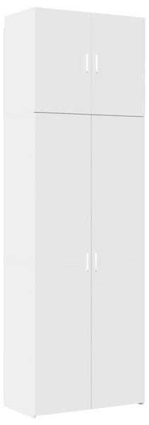 Skříň highboard bílá 80 x 42,5 x 249 cm kompozitní dřevo 3281364