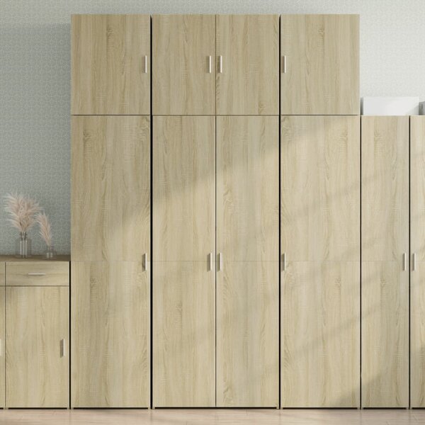 Skříň highboard dub sonoma 80 x 42,5 x 249 cm kompozitní dřevo 3281366