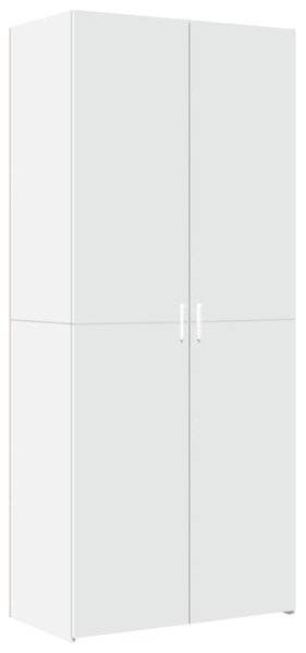 Skříň highboard bílá 80 x 42,5 x 249 cm kompozitní dřevo 3281364