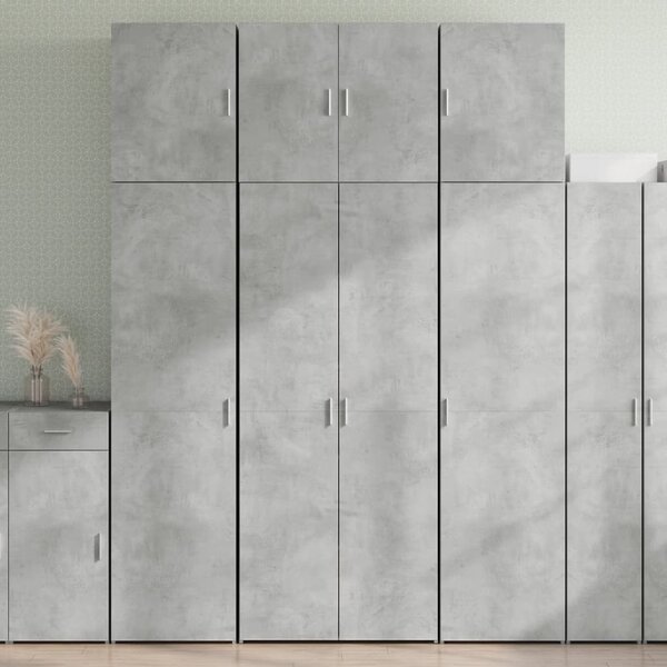 Skříň highboard betonově šedá 80x42,5x249 cm kompozitní dřevo 3281367