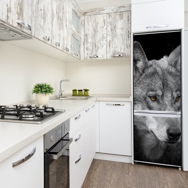 Nálepka fototapeta lednička Portrét vlka FridgeStick-70x190-f-103311727