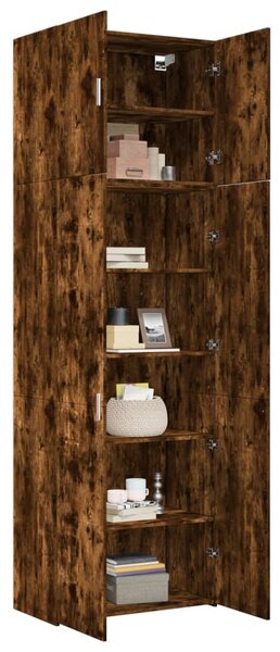 Skříň highboard kouřový dub 80 x 42,5 x 249 cm kompozitní dřevo 3281368