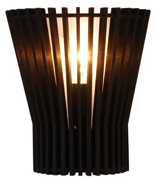 CLX Designové nástěnné osvětlení SESTO SAN GIOVANNI, 1xE14, 40W, černé 50401030