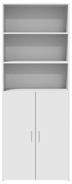 Skříň highboard bílá 70 x 42,5 x 185 cm kompozitní dřevo 3281371
