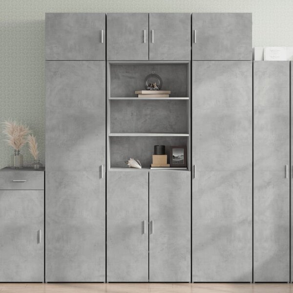 Skříň highboard betonově šedá 70x42,5x185 cm kompozitní dřevo 3281374