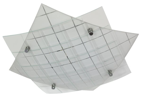CLX Moderní stropní LED osvětlení SALVATORE, 9W, studená bílá, hranaté 10-30146