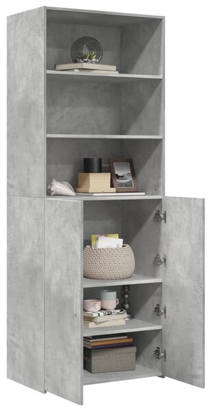 Skříň highboard betonově šedá 70x42,5x185 cm kompozitní dřevo 3281374