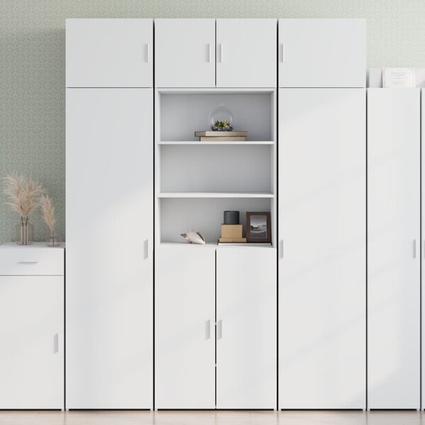 Skříň highboard bílá 70 x 42,5 x 185 cm kompozitní dřevo 3281371