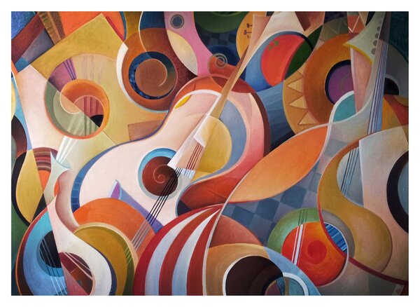 Obraz - Hudební abstrakt (70x50 cm)
