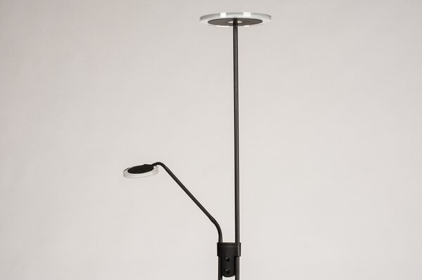 Stojací LED lampa se stmívačem Garcia Black Plus (LMD)