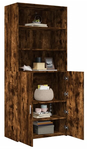 Skříň highboard kouřový dub 80 x 42,5 x 185 cm kompozitní dřevo 3281382