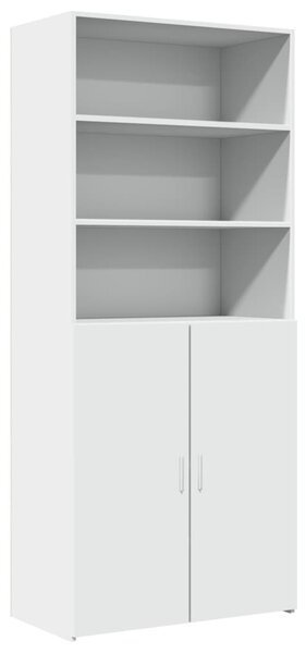 Skříň highboard bílá 80 x 42,5 x 185 cm kompozitní dřevo 3281378