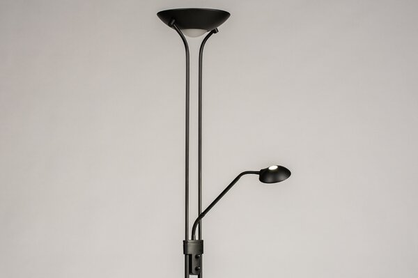Stojací LED lampa se stmívačem Garcia Black (LMD)