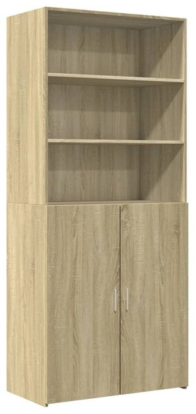 Skříň highboard dub sonoma 80 x 42,5 x 185 cm kompozitní dřevo 3281380
