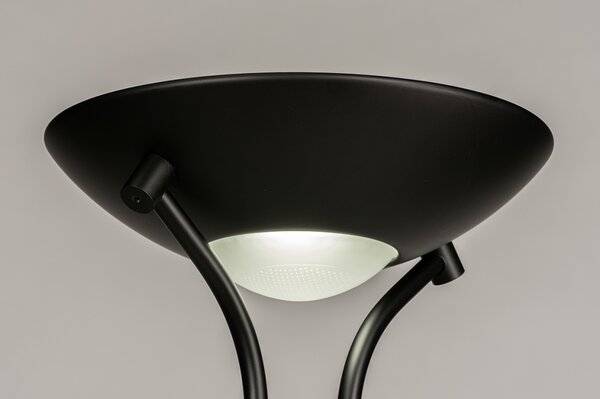 Stojací LED lampa se stmívačem Garcia Black (LMD)